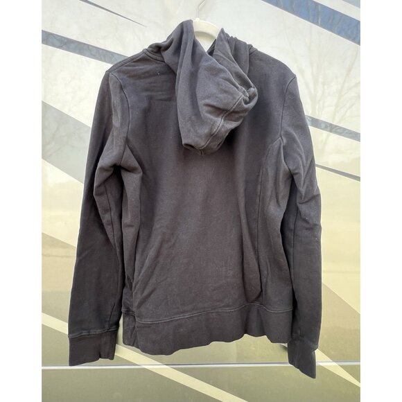 The North Face black hoodie turquoise half dome kangaroo pockets M gorpcore - Picture 2 of 9